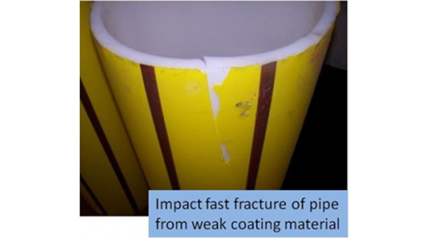 Impact failure in plastics