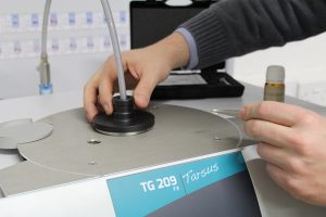 Determination of glass transition temperature