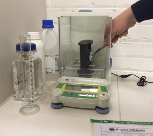 Immersion method - specific gravity