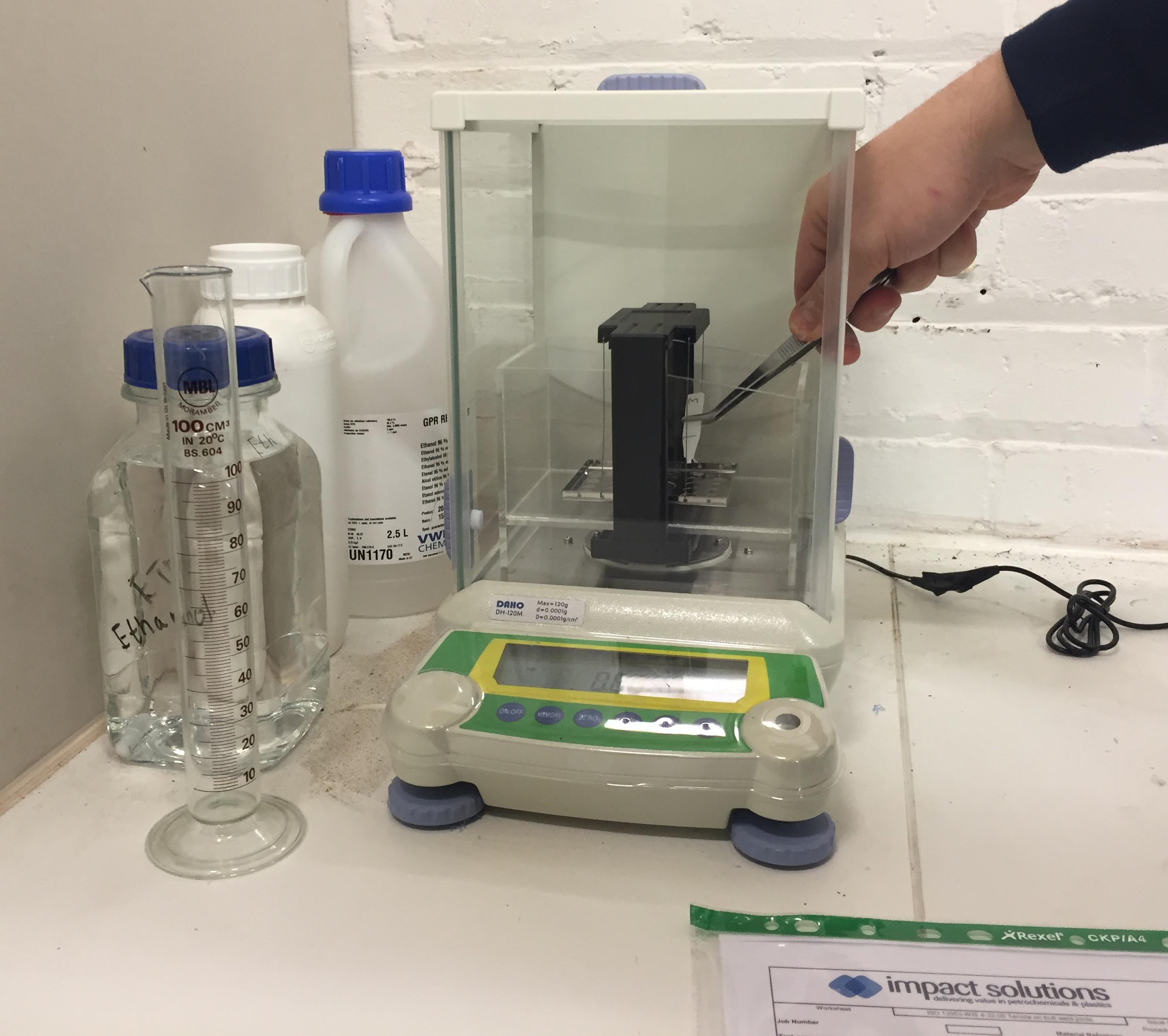 immersion method Density Immersion method - specific gravity