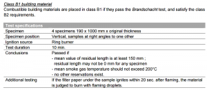 PE cladding testing