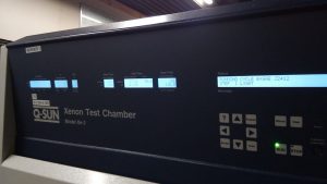 accelerated weathering of automotive interior to SAE J2412