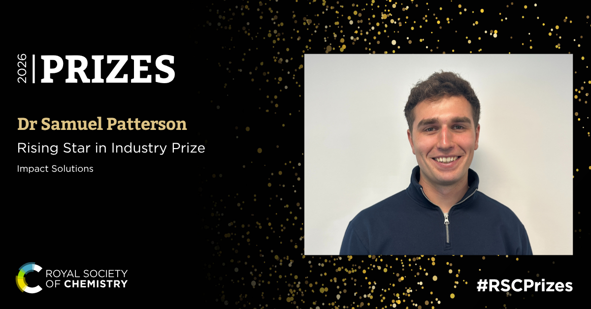 Royal Society of Chemistry Rising Star in Industry Winner - Dr Samuel Patterson